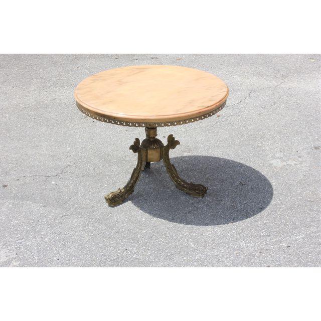 French Maison Jansen Fish Leg Round Coffee Or Tail Table Prev