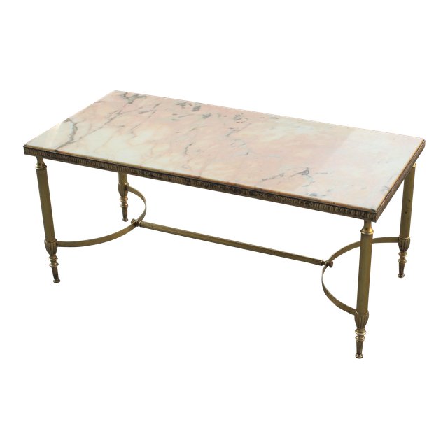 Monumental French Maison Jansen Coffee Or Tail Table Bronze Prev